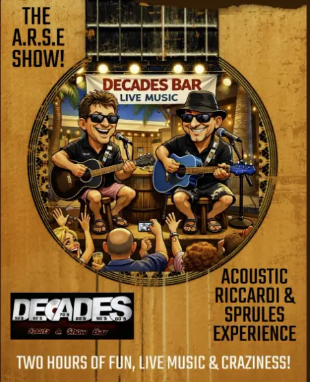 The A.R.S.E Show at Decades Bar — Acoustic Riccardi & Sprules Experience