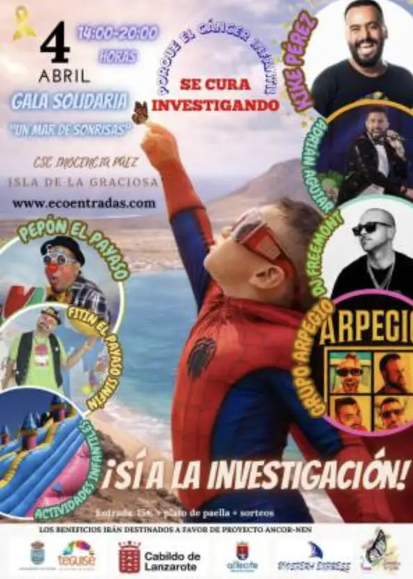 Charity Gala “A Sea of Smiles” (Spanish title: “Gala Solidaria ‘Un mar de sonrisas’”) — La Graciosa