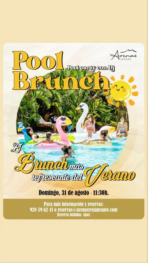 Pool brunch with Dj